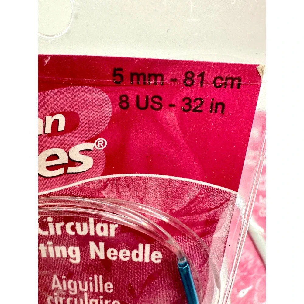 Susan Bates Circular Knitting Needles Lot Silvalume Silverado US 8 11 5mm 8mm